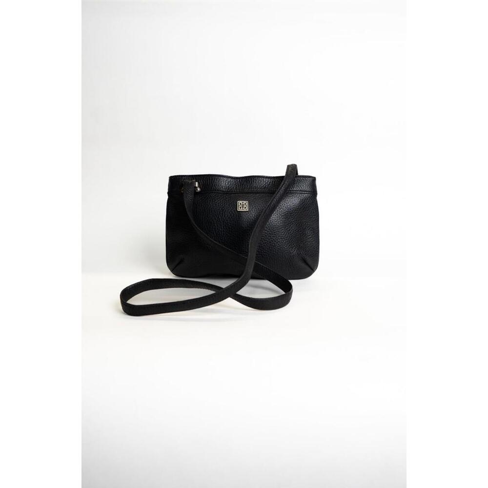 00's Givenchy Pebbled Leather 4G Panel Cross Body Bag